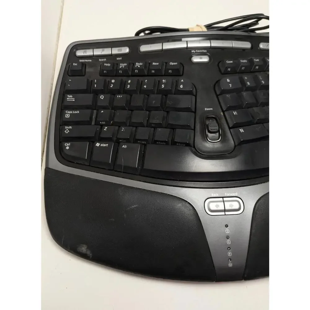Microsoft‎ Natural Ergonomic Black Keyboard 4000 v1 USB Wired KU-0462